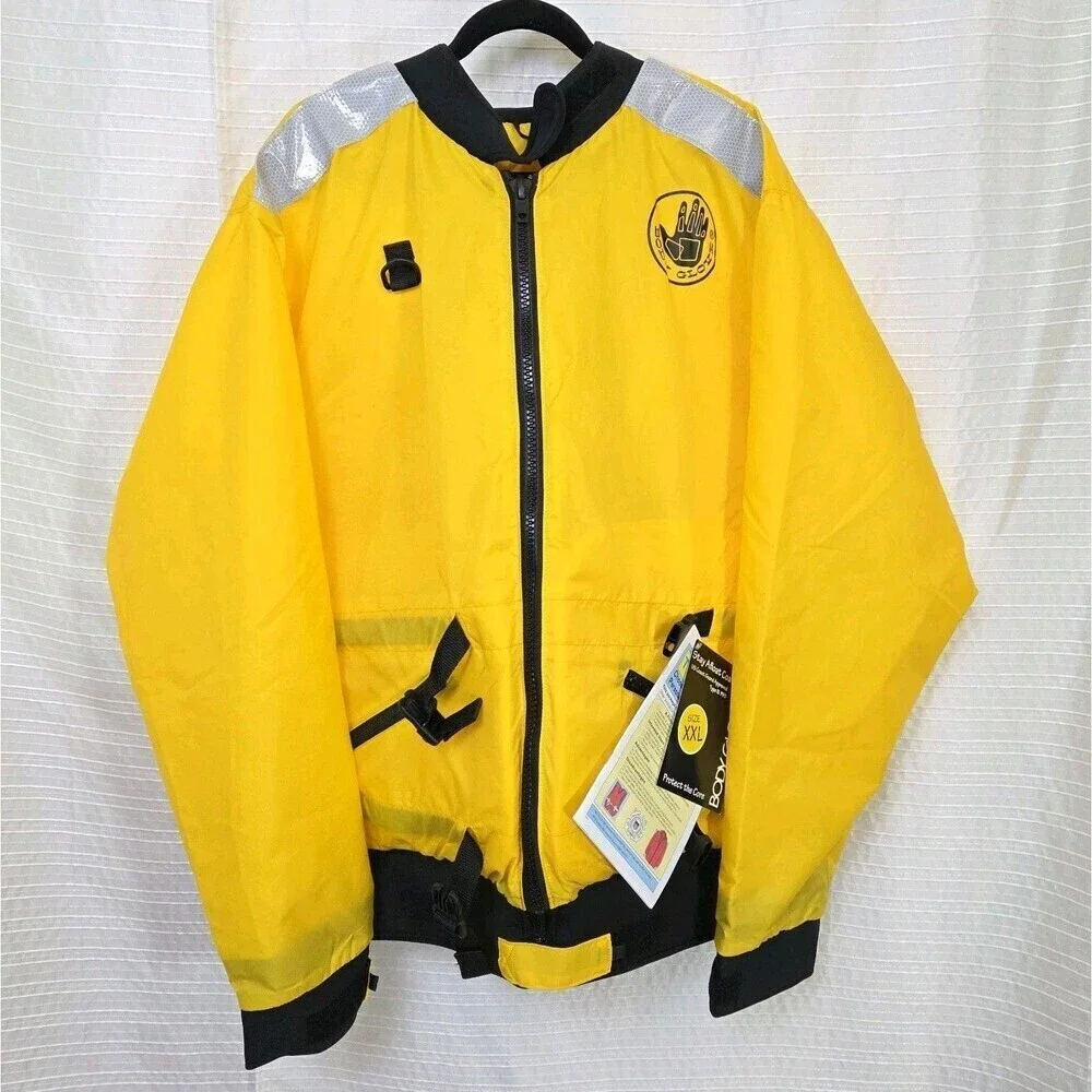 Body Glove Stay Afloat Coat Life Jacket Size XXL Type III PFD Yellow